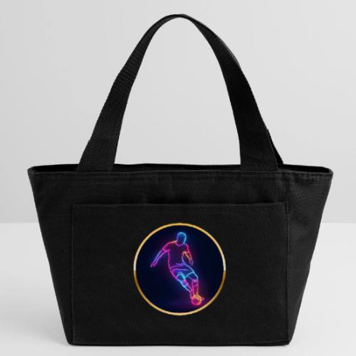 Soccer: Neon Golden Goal - Recycled Insulated Lunch Bag