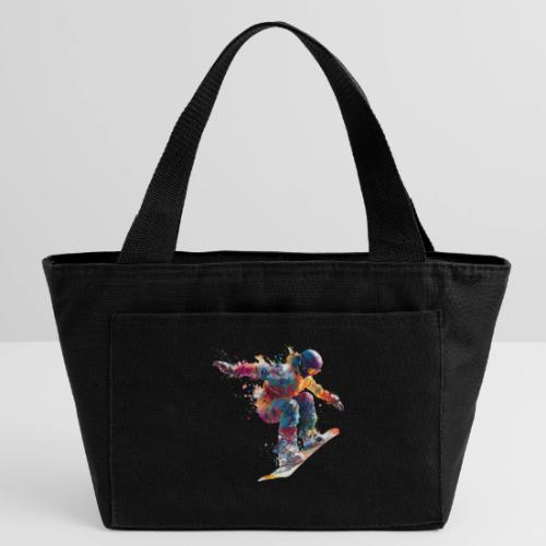Snowboarding: Frozen Flight - Recycled Insulated Lunch Bag
