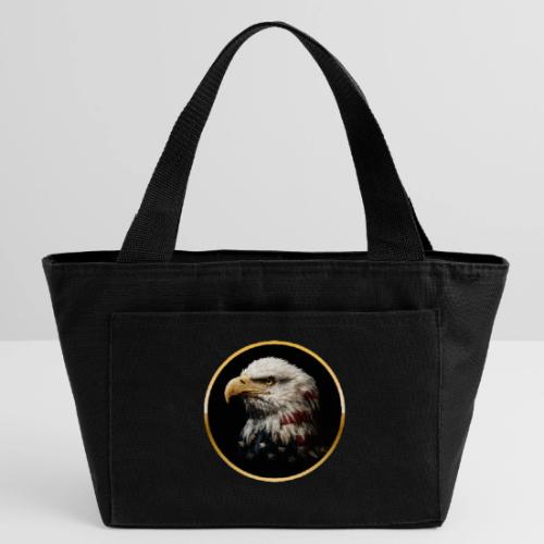 America: Golden Freedom Crest - Recycled Insulated Lunch Bag