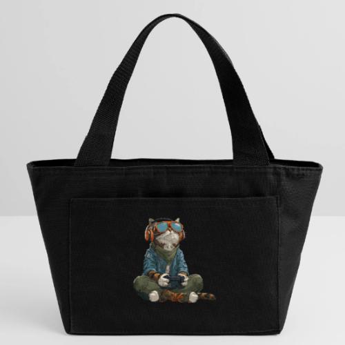 Cat: Purrfect Player - Recycled Insulated Lunch Bag