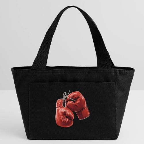 Boxing: Hanging Gloves Icon - Recycled Insulated Lunch Bag