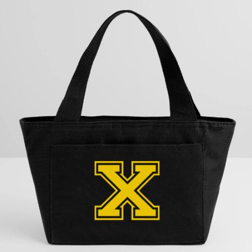 Letter X – Capital Athletic Alphabet Monogram - Recycled Insulated Lunch Bag