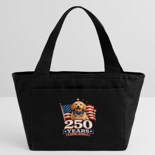 America 250 Dog Mom Goldendoodle - Recycled Insulated Lunch Bag