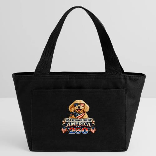 Freedom For America 250 Patriotic Goldendoodle - Recycled Insulated Lunch Bag