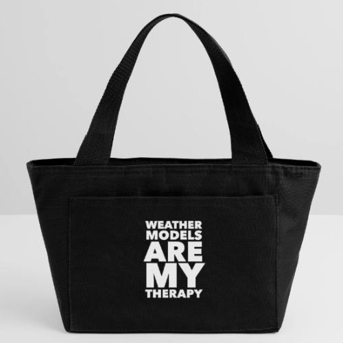 Weather Models are my Therapy - Recycled Insulated Lunch Bag