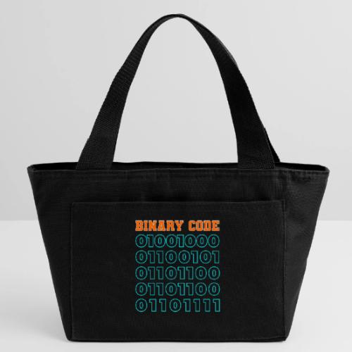 Say Hello in Binary code - Recycled Insulated Lunch Bag