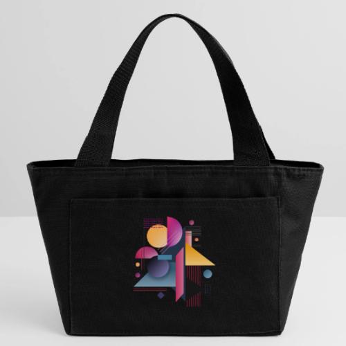Color Pulse Geometry - Recycled Insulated Lunch Bag