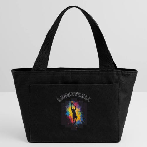 Basketball Slam Dunk Splash Design - Recycled Insulated Lunch Bag