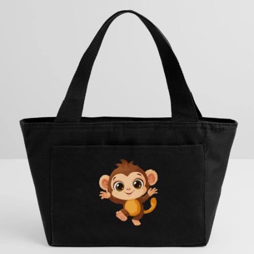 Dancing Baby Monkey Joyful - Recycled Insulated Lunch Bag