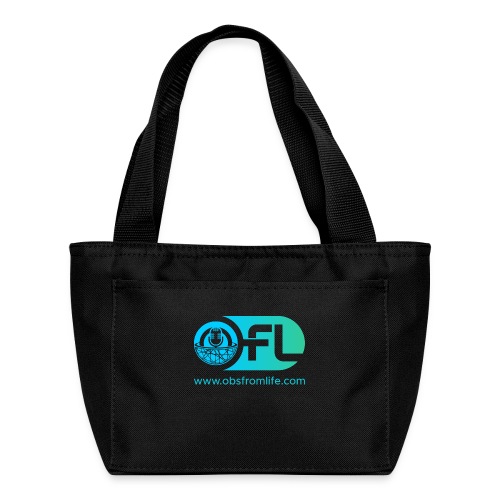Observations from Life Logo with Web Address - Recycled Insulated Lunch Bag