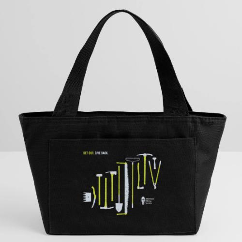 Get Out. Give Back. Trail Tool Arrangement - Recycled Insulated Lunch Bag