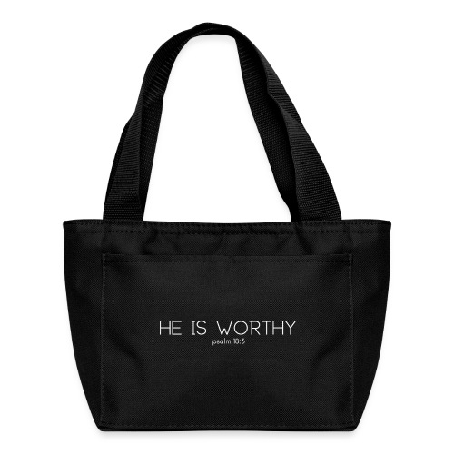 He is Worthy - Recycled Insulated Lunch Bag