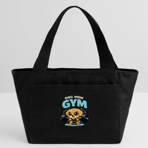 Chibi Dog Gym Workout - Recycled Insulated Lunch Bag