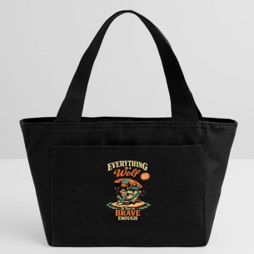 Everything Is A Wolf – Retro Chill - Recycled Insulated Lunch Bag