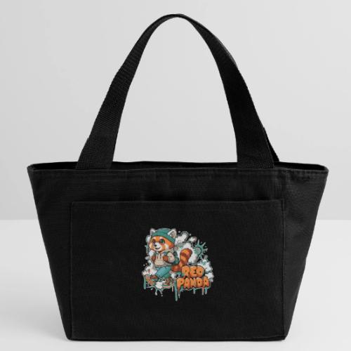 Red Panda Street Graffiti Vibes - Recycled Insulated Lunch Bag