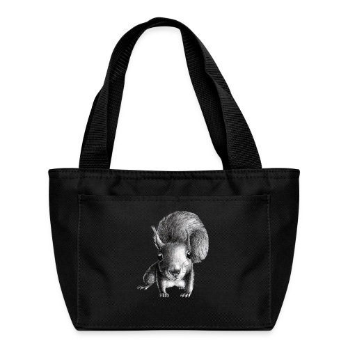Cute Curious Squirrel - Recycled Insulated Lunch Bag