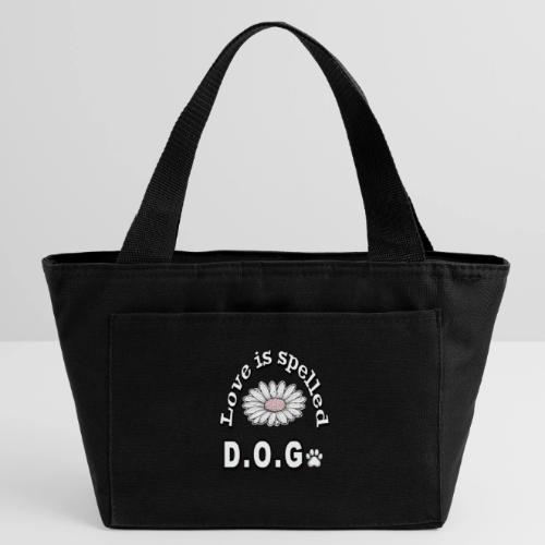 Love is Spelled D.O.G. | Cute Dog Lover Design - Recycled Insulated Lunch Bag
