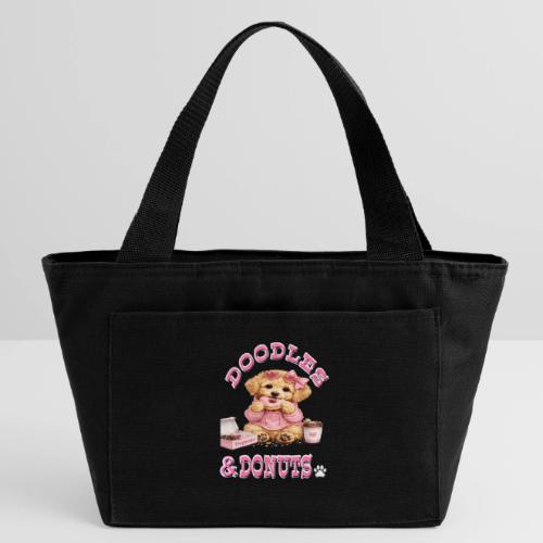 Doodles & Doughnut Cozy Dog Mom Design - Recycled Insulated Lunch Bag