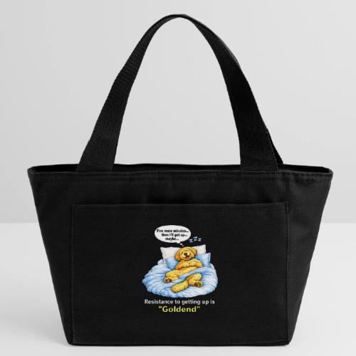 Funny Goldendoodle Sleeping design. - Recycled Insulated Lunch Bag
