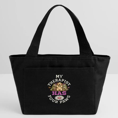 My Therapist Has Four Paws - Recycled Insulated Lunch Bag