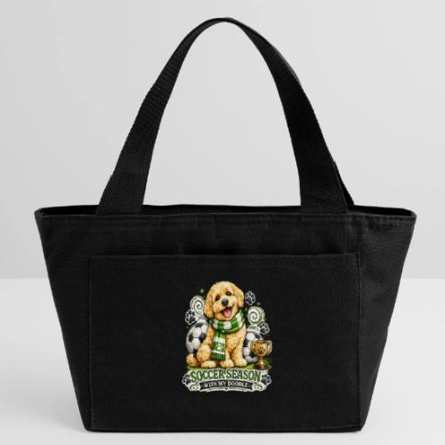 Soccer Season With My Doodle Goldendoodle Dog - Recycled Insulated Lunch Bag