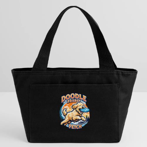 Doodle Frisbee Fetch | Goldendoodle Dog Lover - Recycled Insulated Lunch Bag