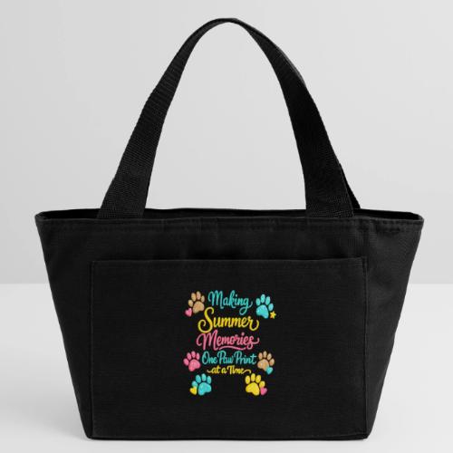 Making Summer Memories Faux Embroidery - Recycled Insulated Lunch Bag