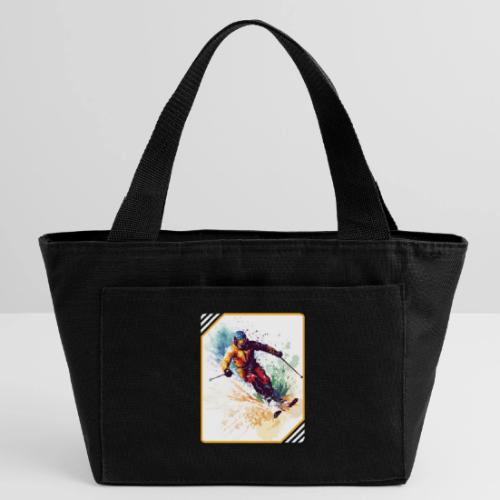 Winter Skiing Escape - Recycled Insulated Lunch Bag