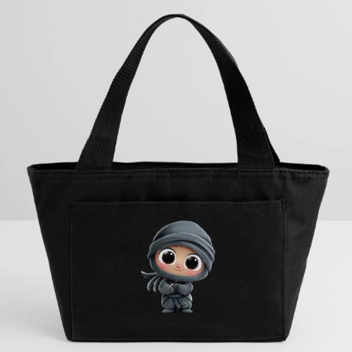 Cute Cartoon Baby Ninja Standing with Big Smile - Recycled Insulated Lunch Bag