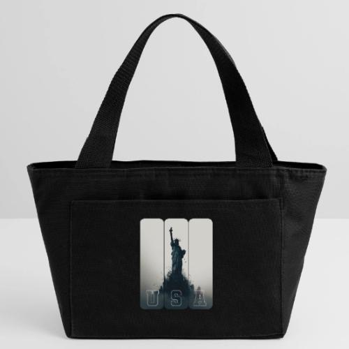 USA: Liberty Rising Over Manhattan - Recycled Insulated Lunch Bag