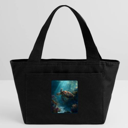 Sea Turtle Coral Reef Design - Recycled Insulated Lunch Bag