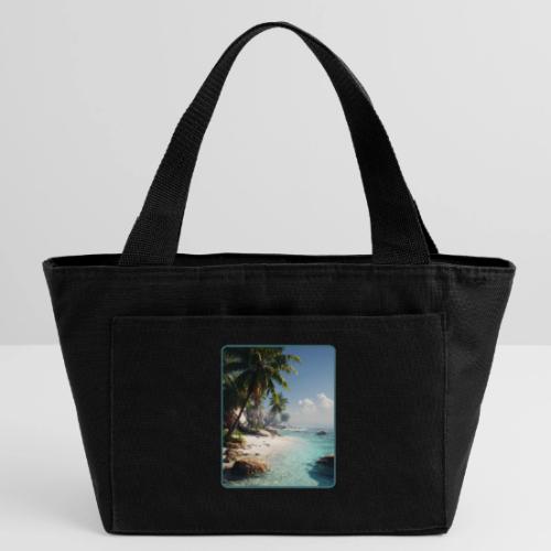 Tropical Beach Paradise Palm Design - Recycled Insulated Lunch Bag