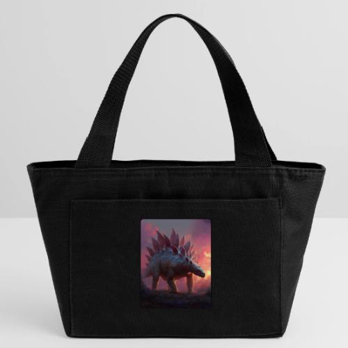 Stegosaurus Sunset Forest Design - Recycled Insulated Lunch Bag