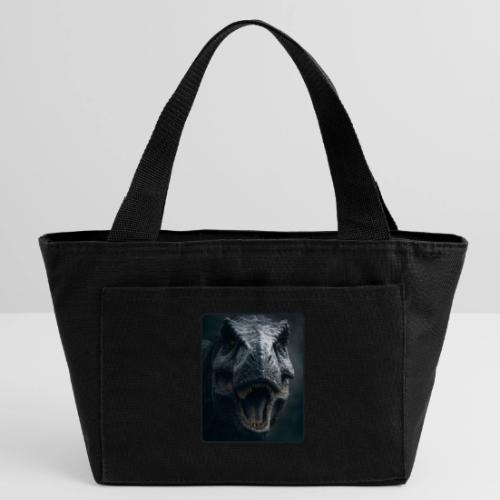 T Rex Cinematic Close-Up Design - Recycled Insulated Lunch Bag