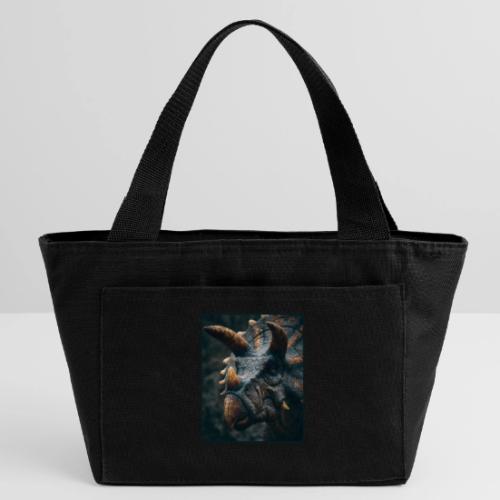 Triceratops Detailed Portrait Design - Recycled Insulated Lunch Bag