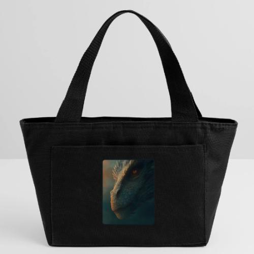 Golden Eye Dragon Close-Up Design - Recycled Insulated Lunch Bag
