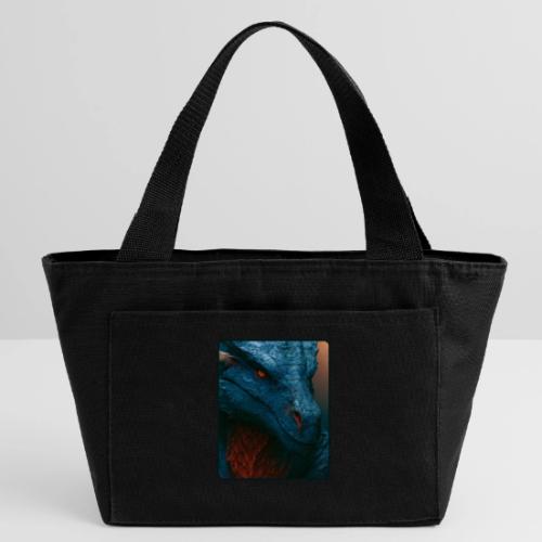 Turquoise Dragon Fire Eye Design - Recycled Insulated Lunch Bag