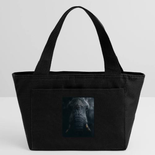 Shadow Elephant Intense Eyes Design - Recycled Insulated Lunch Bag