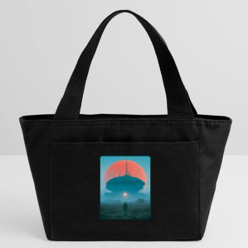 Astronaut Alien Outpost Design - Recycled Insulated Lunch Bag