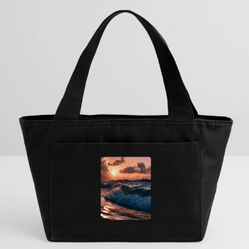 Golden Sunset Ocean Wave - Recycled Insulated Lunch Bag