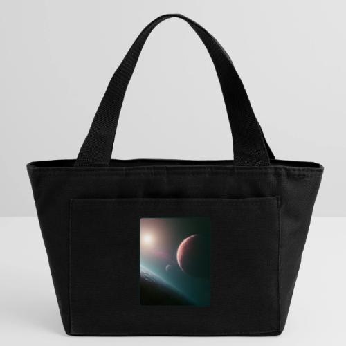 Deep Space Planet Horizon Art - Recycled Insulated Lunch Bag