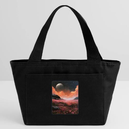 Moonlit Fantasy Flower Landscape - Recycled Insulated Lunch Bag