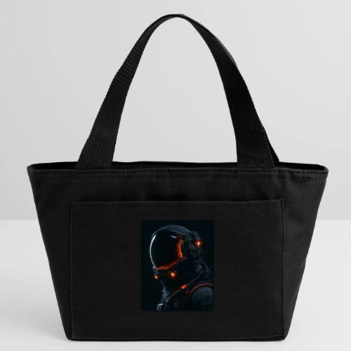 Futuristic Astronaut Helmet - Recycled Insulated Lunch Bag
