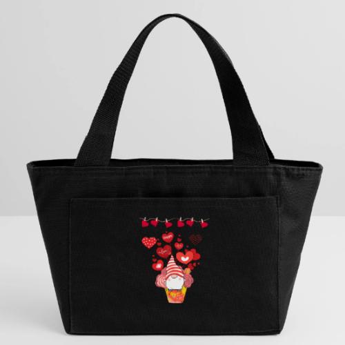 Design wrapped in love hearts, vibrating in love. - Recycled Insulated Lunch Bag