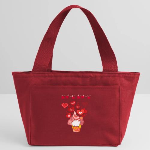 Design wrapped in love hearts, vibrating in love. - Recycled Insulated Lunch Bag