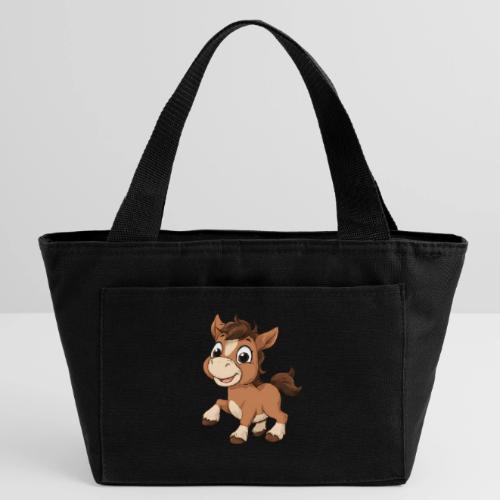Playful Cartoon Baby Pony Full of Joy - Recycled Insulated Lunch Bag