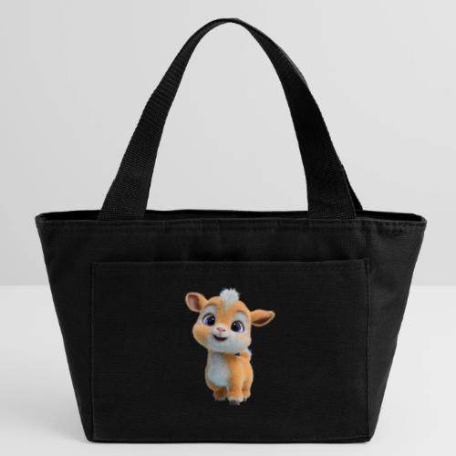 Cute Cartoon Baby Goat with Big Eyes - Recycled Insulated Lunch Bag