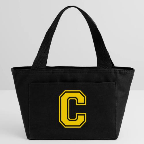 Letter C – Capital Athletic Alphabet Monogram - Recycled Insulated Lunch Bag
