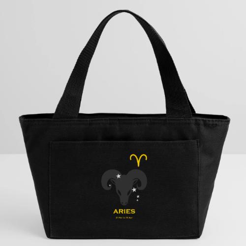 Aries zodiac astrology horoscope - Recycled Insulated Lunch Bag