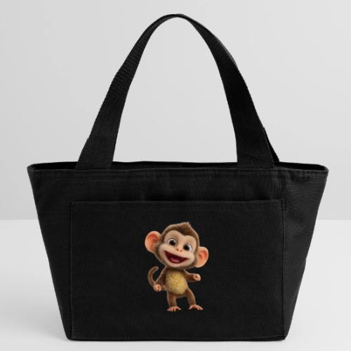 Happy Baby Monkey Standing - Recycled Insulated Lunch Bag